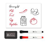 Vinsani A5 Whiteboard w/ 2 Markers and Eraser 0000142
