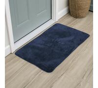 Vinsani Bath Mat Non Slip Bathroom Mat Thickened Fluffy Microfiber Machine Washable Shower Rug Ultra Soft Water Absorbent For Home Bathroom Kitchen - Navy (50 x 80cm)
