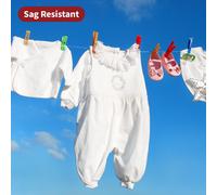 Vinsani Durable Strong Steel Washing Line Rope | 50M /164ft - Blue | Thick Heavy-Duty Laundry Clothes Line Outdoor Indoor Clothesline | Rot, Mould & Weather Resistant | Lifelong Guarantee