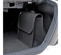 Vinsani Car Organiser Bag - Anti Slip Foldable Storage Case Tool Bag - Carpet Solution Interior Declutter Boot Tidy - Suitable for All Vehicles - Black Medium