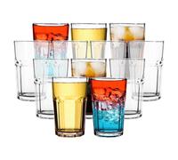 Vinsani Set of 12 Traditional Highball Glass Tumblers - 300ml (10.5oz) Highball Glasses for Drinking