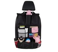 Vinsani Deluxe Multi-Pocket Hanging Car Back Seat Storage Organiser - Large Capacity Travel Accessory with Mesh Pouches & Adjustable Straps - Universal Fit for Cars, SUVs & Trucks - Black