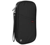 Vinsani Passport Holder & Document Organiser Family Travel Essentials Holiday Wallet Accessories Bag with RFID Blocking Multi-Passport Cover Case for Men Women Unisex - Black