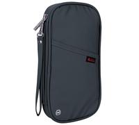 Vinsani Passport Holder & Document Organiser Family Travel Essentials Holiday Wallet Accessories Bag with RFID Blocking Multi-Passport Cover Case for Men Women Unisex - Dark Grey