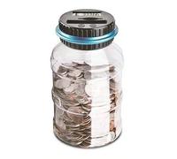 Vinsani Digital Piggy Bank Counter, Automatic UK Coin Counting Jar Money Box for Kids and Adult, Safe Money Bank Coin Saving Pot Container with LCD Display and Large Capacity