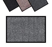 Vinsani Dirt Trapper Water Absorbent Non-Slip Rubber Back Carpet - Heavy Duty Hallway Runner for Kitchen & Living Room - 40x60cm Light Grey