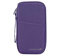 Vinsani Family Travel Holiday Wallet Passport Holder & Document Organiser Case Men Women for Tickets, ID Card, Credit Cards, Currency Holder - Purple