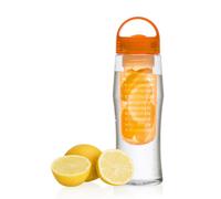Vinsani Fruit Fuzer Water Bottle Health Drink Maker with Fruit Infusion Infuser Aqua Hydration Orange