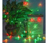 Vinsani Globe Fairy String Lights 26ft 60 LED Battery Operated 7 Multicoloured Glow Waterproof Indoor Outdoor Xmas Christmas Tree Decoration Bulb Lighting for Bedroom Patio Garden Party Home Wedding