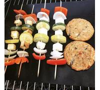 Vinsani Non-Stick BBQ Grill Mat (40 x 33 cm) - Universal Barbeque Baking Oven Liners Reusable and Dishwasher Safe Indoor Outdoor BBQ Cooking Mats for Charcoal Electric Gas Grill Kitchen Ovens - Black