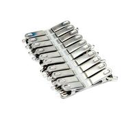 Vinsani Pack of 20 Stainless Steel Spring Loaded Metal Laundry Clothes Clip Pegs