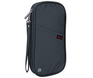 Vinsani Passport Holder & Document Organiser Family Travel Essentials Holiday Wallet Accessories Bag with RFID Blocking Multi-Passport Cover Case for Men Women Unisex - Dark Grey