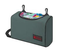 Vinsani Premium Peg Bag Holds 300 Pegs, Zippered & Hanging Clothesline Bag | Double Clips Large Waterproof Peg Bag with Shoulder & Waist Wear, Indoor & Outdoor Clothes Pegs Storage - Grey