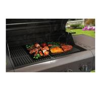 Vinsani 10PC Non-Stick BBQ Grill Mat(40 x 33 cm)-Universal Barbeque Baking Oven Liners Reusable and Dishwasher Safe Indoor Outdoor BBQ Cooking Mats for Charcoal Electric Gas Grill Kitchen Ovens -Black