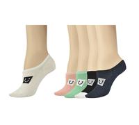 Vinsani Smile Print Plain Ankle Socks 5 Pairs Pack - OneSize Fits all