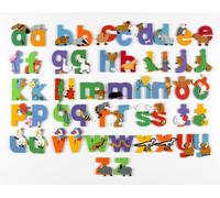 Vinsani WOODEN Lower Case JUNGLE ANIMAL ALPHABET LETTERS PERSONALISED BEDROOM WALL DOOR (x)