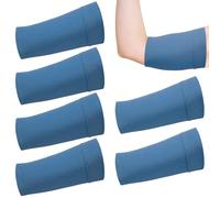 Vinsatin 6 Pcs PICC Line Sleeve Cover PICC Line Shower Cover Fashionable Breathable Upper Arm Sleeves for Women Men, Blue, Large