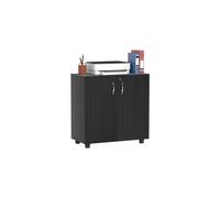 Vinsetto 2Tier Locking Filing Cabinet Office Storage Cabinet Black
