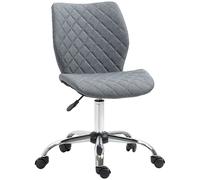 Vinsetto 360° Swivel Office Chair Mid Back Computer Chair with Wheels - Grey | TJ Hughes