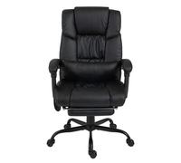 Vinsetto 6-Points Massage Office Chair, Executive Office Chair with PU Leather, Electric Recliner, Adjustable Height and Angle, Black Aosom UK