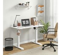 Vinsetto Adjustable Desk, Electric Standing Desk for Home Office, White