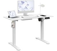 Vinsetto Adjustable Desk Electric Standing Desk for Home Office White, none