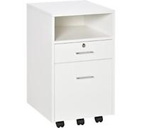 Vinsetto Cabinet 924-030WT 1 Drawer White 395 x 400 x 600 mm