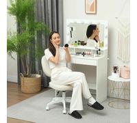 Vinsetto Cute Armless Office Chair, Small PU Leather Computer Desk Chair with Adjustable Height, Swivel Wheels, Mid Back, Cream White Cream