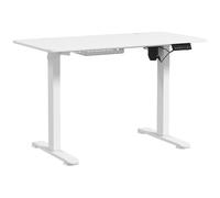 Vinsetto Electric Standing Desk, Height Adjustable Office Table w/ 3 Memory Settings, Collision Avoidance and Overheat Protection, White Aosom UK