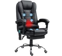 Vinsetto Ergonomic Heated 6 Points Vibration Massage Executive Chair Black