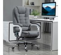 Vinsetto Ergonomic Heated 6 Points Vibration Massage Office Chair Grey