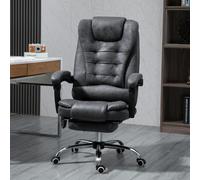 Vinsetto Ergonomic Heated Massage Office Chair - 6 Massage Points, 135 Recline, Lumbar Heat, 921-318V71DB, Dark Grey