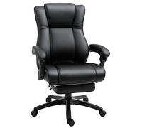 Vinsetto Executive Home Office Chair, Computer Chair, with Foot Rest, Black