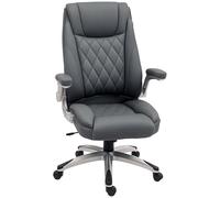 Vinsetto Executive Office Chair with Arms PU Leather Ergonomic Dark Grey