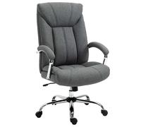 VINSETTO High Back Home Office Chair Computer Desk Chair with Arm in Grey VINSETTO Grey