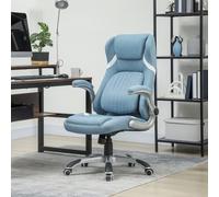 VINSETTO Fabric Office Desk Chair w/ Adjustable Height Tilt Function in Blue VINSETTO Blue