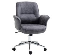 Vinsetto Faux Microfibre Leather Office Chair - Grey