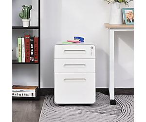 Vinsetto File Cabinet 924-007WT White 390 x 480 x 590 mm