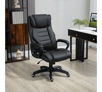 Vinsetto High Back 6 Points Vibration Massage Executive Office Chair, Black