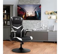 VINSETTO High Back Computer Gaming Chair Executive Swivel Adjustable Racing Home Office in Black VINSETTO Black