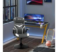 VINSETTO High Back Computer Gaming Chair Executive Swivel Adjustable Racing Home Office in Grey VINSETTO Grey