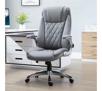 Executive Office Chair Sleek Ergonomic 360 degree Headrest Adjustable VINSETTO Grey One Size