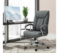 High Back Home Office Chair Computer Desk Chair with Arm VINSETTO Grey One Size