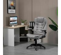 Vinsetto High Back Swivel Wheels Office Chair - Grey