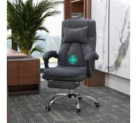 Vinsetto High Back Massage Office Chair with Vibration Point Headrest Remote