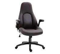 Vinsetto High Back Swivel Office Chair-Brown - Dark Brown