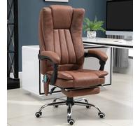 Vinsetto High Back Office Chair with Vibration Massage and Heat, Brown