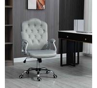 Vinsetto Home Office Chair with Adjustable Height Tilt Function Grey
