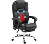 Vinsetto Massage Chair Basic Tilt Black 120 kg 921-684V70BK 660 x 670 x 1,260 mm