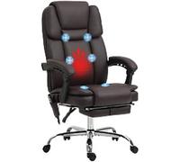 Vinsetto Massage Chair Basic Tilt Brown 120 kg 921-684V70DR 660 x 670 x 1,260 mm